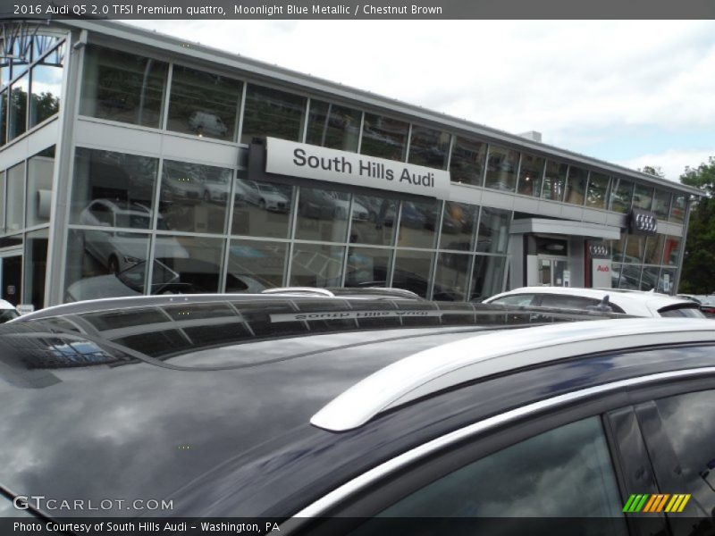 Moonlight Blue Metallic / Chestnut Brown 2016 Audi Q5 2.0 TFSI Premium quattro