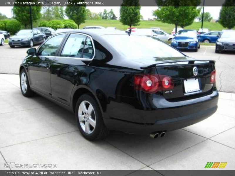 Black / Anthracite Black 2008 Volkswagen Jetta SE Sedan