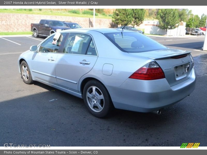 Silver Frost Metallic / Gray 2007 Honda Accord Hybrid Sedan