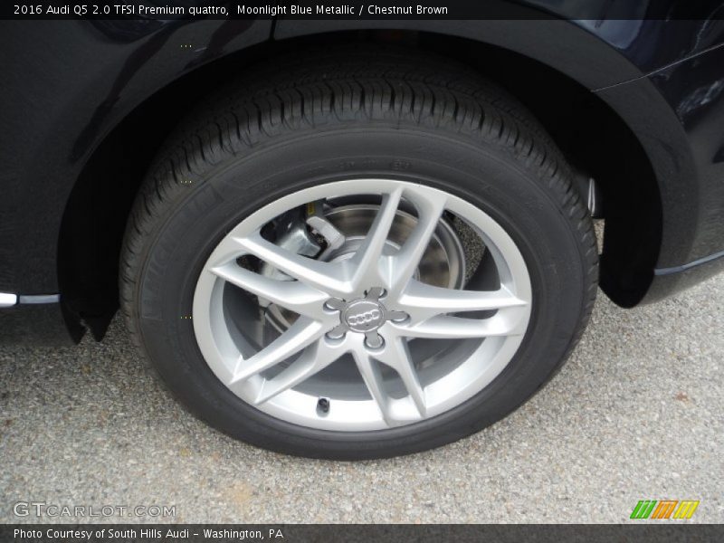 Moonlight Blue Metallic / Chestnut Brown 2016 Audi Q5 2.0 TFSI Premium quattro