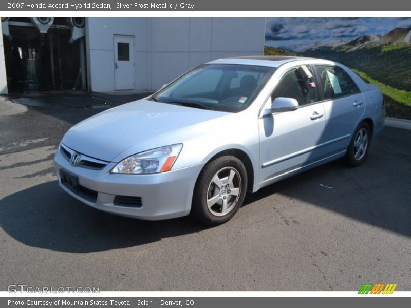 Silver Frost Metallic / Gray 2007 Honda Accord Hybrid Sedan