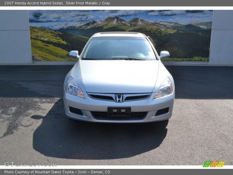 Silver Frost Metallic / Gray 2007 Honda Accord Hybrid Sedan
