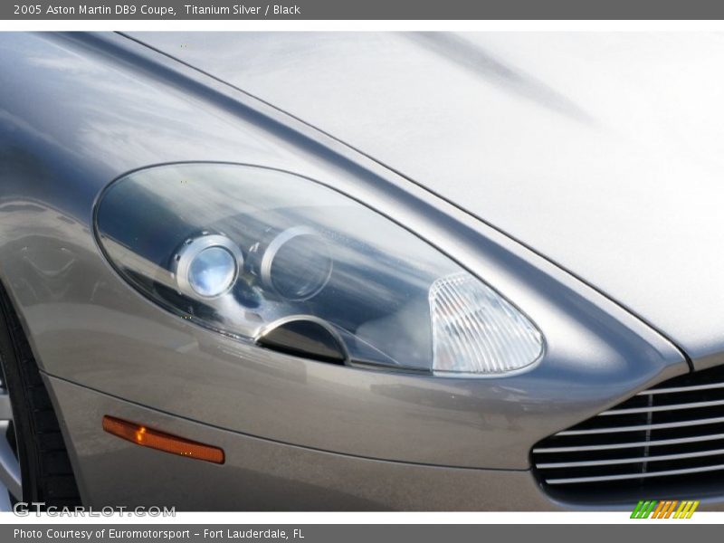 Titanium Silver / Black 2005 Aston Martin DB9 Coupe