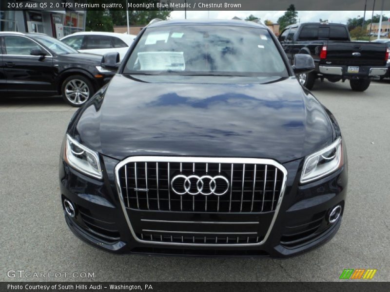 Moonlight Blue Metallic / Chestnut Brown 2016 Audi Q5 2.0 TFSI Premium quattro