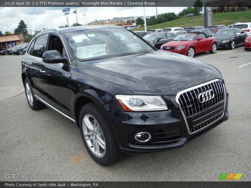 Moonlight Blue Metallic / Chestnut Brown 2016 Audi Q5 2.0 TFSI Premium quattro