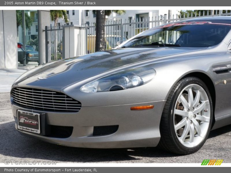 Titanium Silver / Black 2005 Aston Martin DB9 Coupe