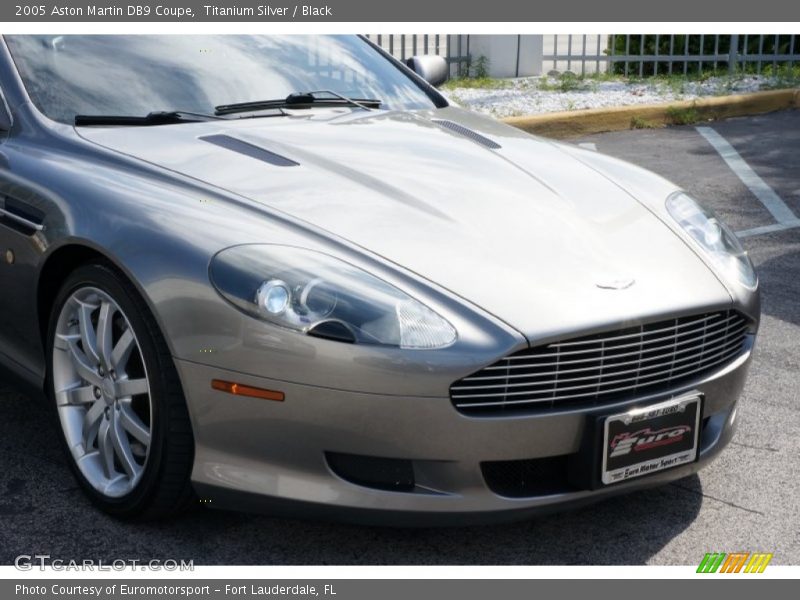 Titanium Silver / Black 2005 Aston Martin DB9 Coupe