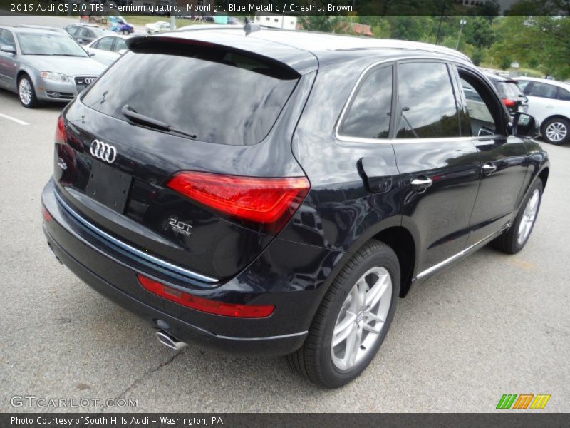 Moonlight Blue Metallic / Chestnut Brown 2016 Audi Q5 2.0 TFSI Premium quattro