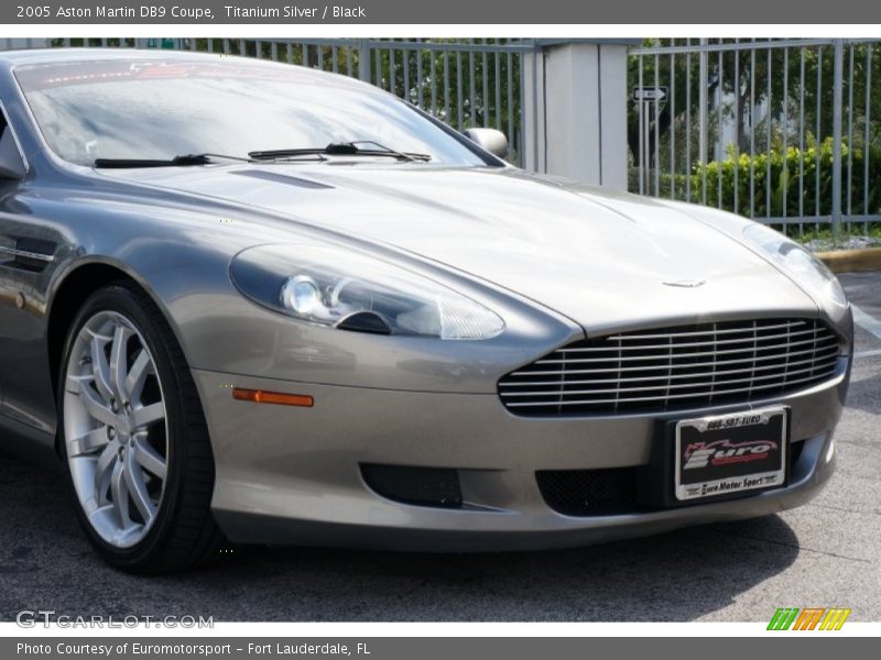 Titanium Silver / Black 2005 Aston Martin DB9 Coupe