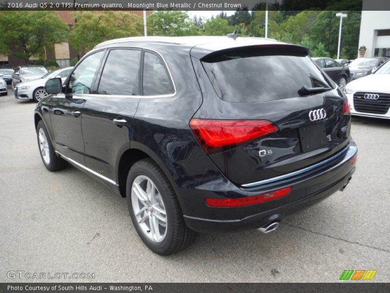 Moonlight Blue Metallic / Chestnut Brown 2016 Audi Q5 2.0 TFSI Premium quattro