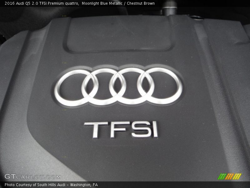 Moonlight Blue Metallic / Chestnut Brown 2016 Audi Q5 2.0 TFSI Premium quattro