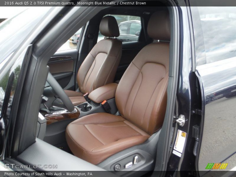 Moonlight Blue Metallic / Chestnut Brown 2016 Audi Q5 2.0 TFSI Premium quattro