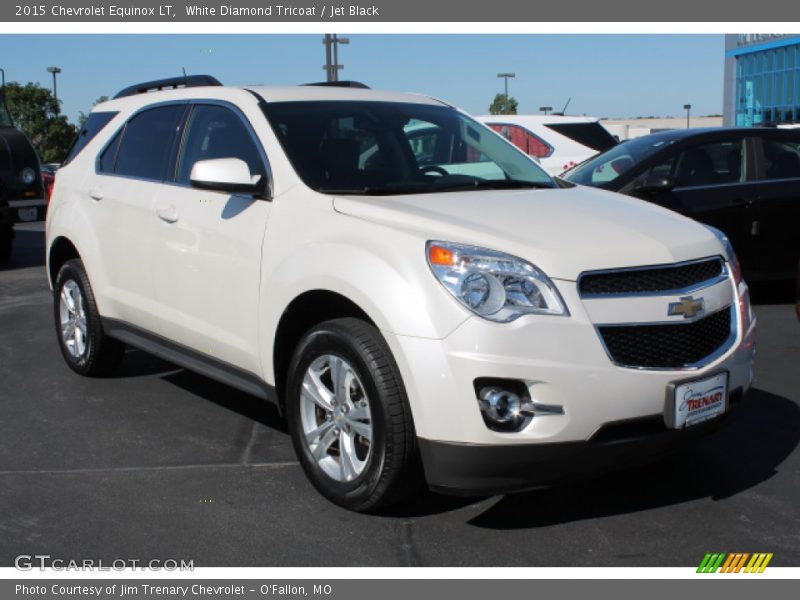 White Diamond Tricoat / Jet Black 2015 Chevrolet Equinox LT