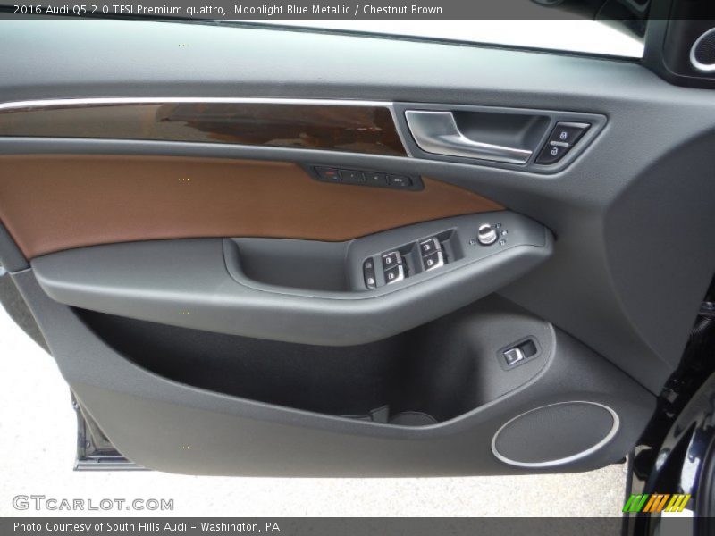 Moonlight Blue Metallic / Chestnut Brown 2016 Audi Q5 2.0 TFSI Premium quattro