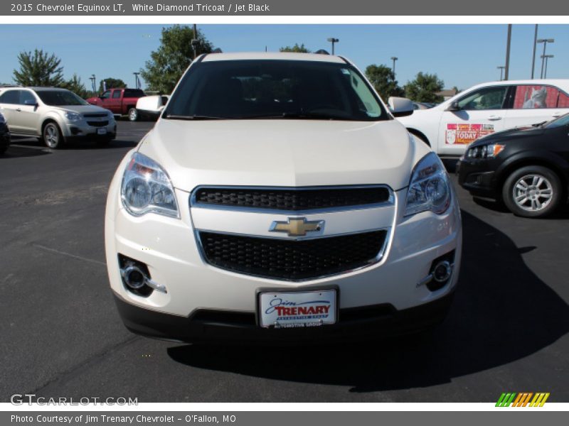 White Diamond Tricoat / Jet Black 2015 Chevrolet Equinox LT