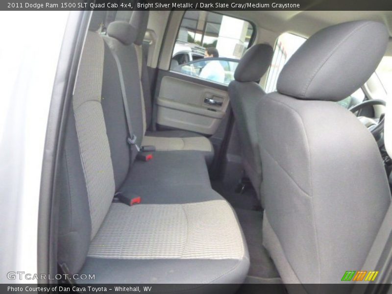 Bright Silver Metallic / Dark Slate Gray/Medium Graystone 2011 Dodge Ram 1500 SLT Quad Cab 4x4