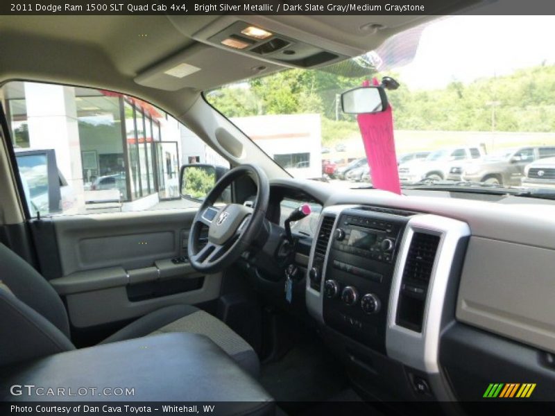 Bright Silver Metallic / Dark Slate Gray/Medium Graystone 2011 Dodge Ram 1500 SLT Quad Cab 4x4