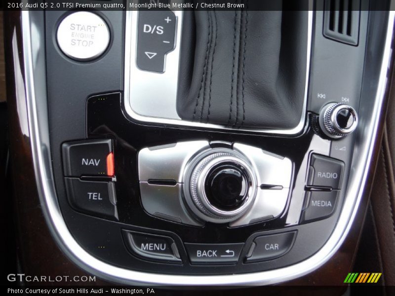 Moonlight Blue Metallic / Chestnut Brown 2016 Audi Q5 2.0 TFSI Premium quattro