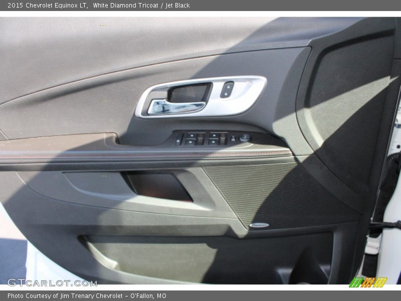 White Diamond Tricoat / Jet Black 2015 Chevrolet Equinox LT