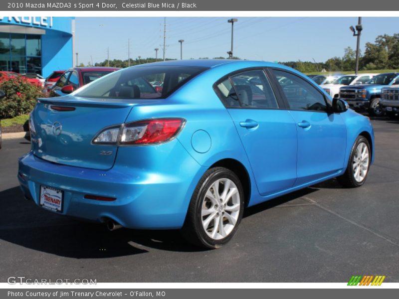 Celestial Blue Mica / Black 2010 Mazda MAZDA3 s Sport 4 Door