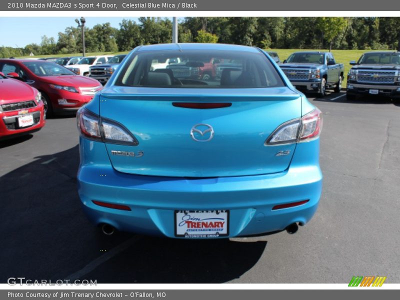 Celestial Blue Mica / Black 2010 Mazda MAZDA3 s Sport 4 Door