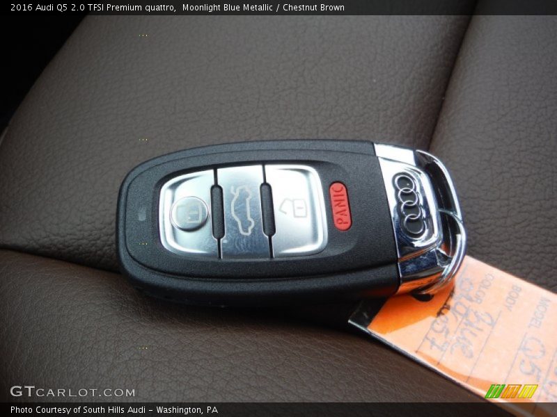 Moonlight Blue Metallic / Chestnut Brown 2016 Audi Q5 2.0 TFSI Premium quattro