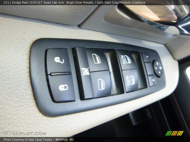 Bright Silver Metallic / Dark Slate Gray/Medium Graystone 2011 Dodge Ram 1500 SLT Quad Cab 4x4
