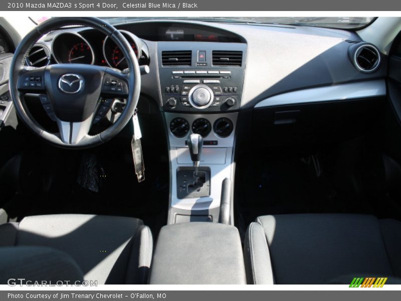 Celestial Blue Mica / Black 2010 Mazda MAZDA3 s Sport 4 Door
