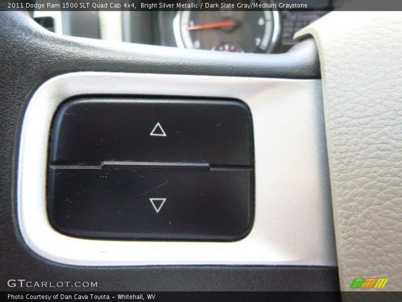 Bright Silver Metallic / Dark Slate Gray/Medium Graystone 2011 Dodge Ram 1500 SLT Quad Cab 4x4