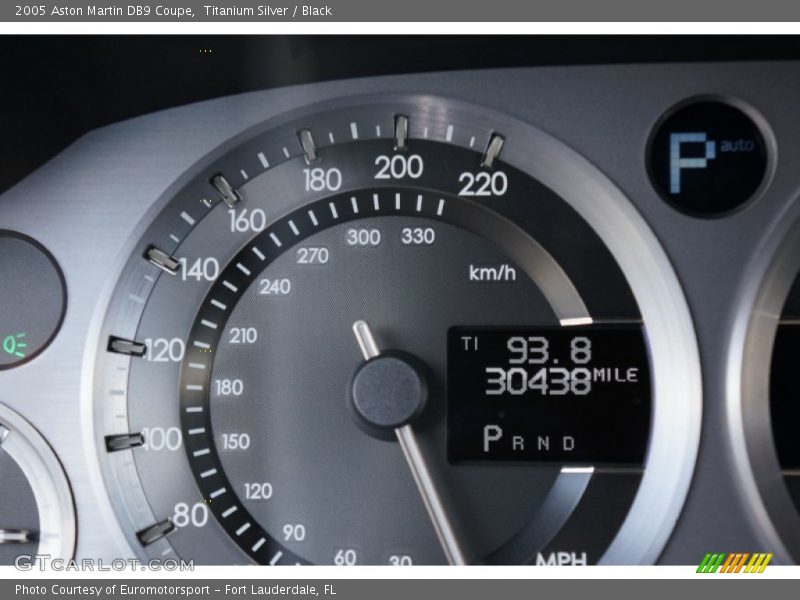 Titanium Silver / Black 2005 Aston Martin DB9 Coupe