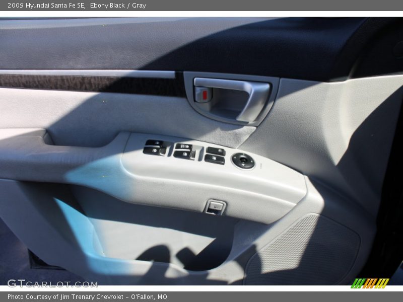 Ebony Black / Gray 2009 Hyundai Santa Fe SE