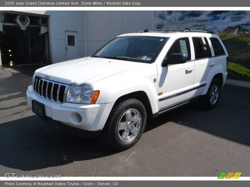 Stone White / Medium Slate Gray 2005 Jeep Grand Cherokee Limited 4x4