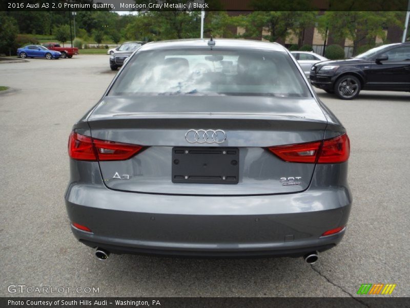 Monsoon Gray Metallic / Black 2016 Audi A3 2.0 Premium quattro