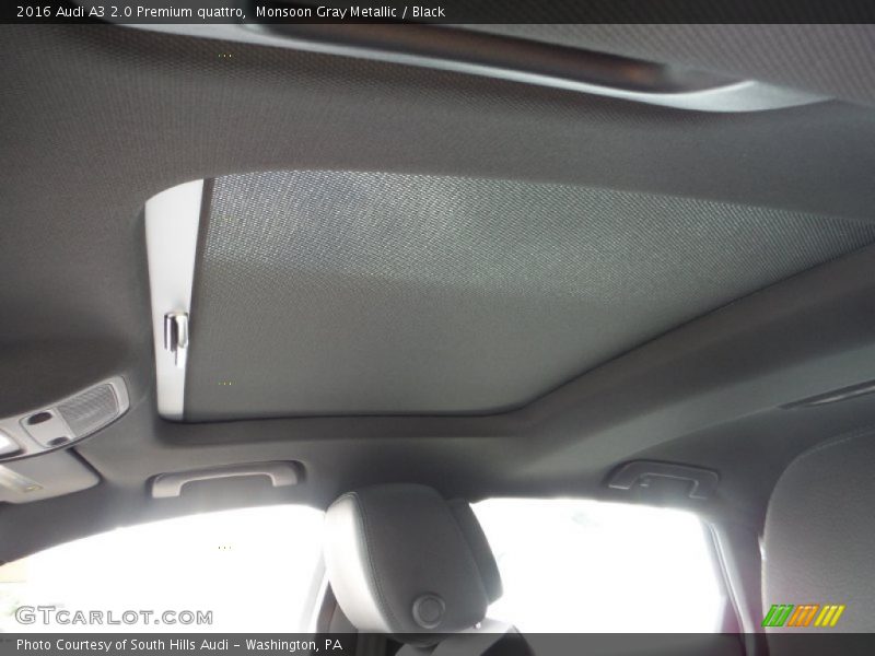 Monsoon Gray Metallic / Black 2016 Audi A3 2.0 Premium quattro