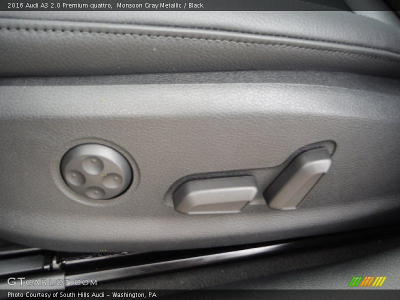 Monsoon Gray Metallic / Black 2016 Audi A3 2.0 Premium quattro