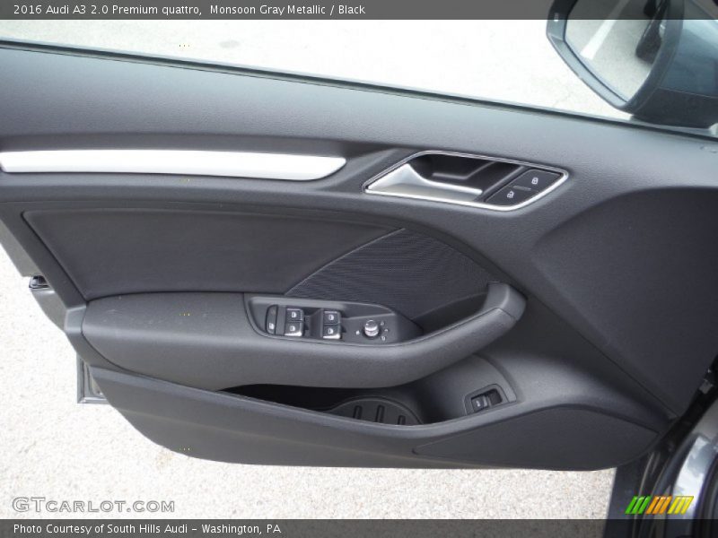 Monsoon Gray Metallic / Black 2016 Audi A3 2.0 Premium quattro