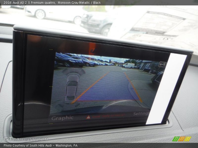 Monsoon Gray Metallic / Black 2016 Audi A3 2.0 Premium quattro