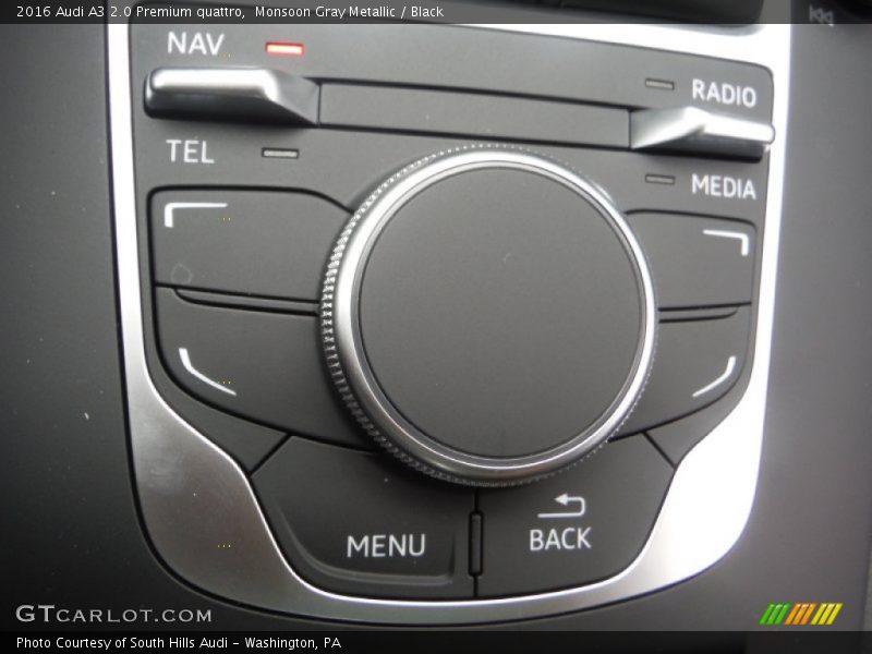 Monsoon Gray Metallic / Black 2016 Audi A3 2.0 Premium quattro