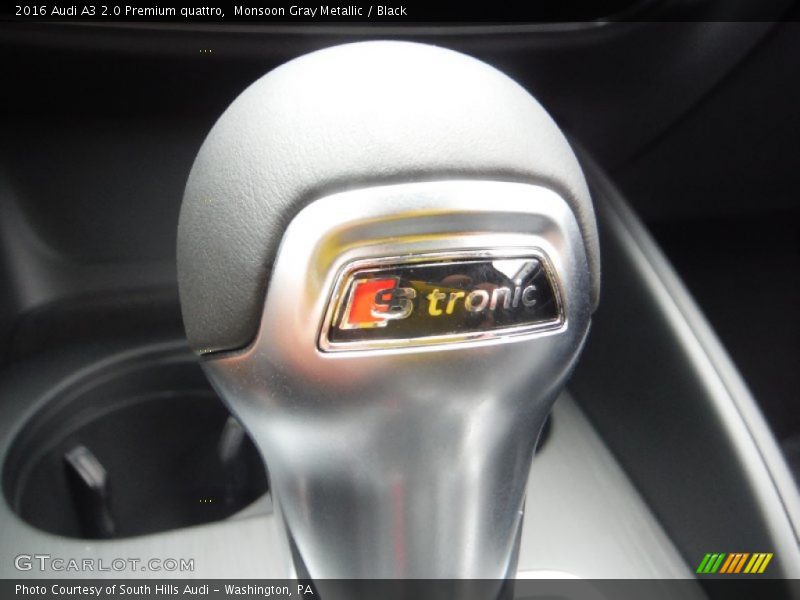 Monsoon Gray Metallic / Black 2016 Audi A3 2.0 Premium quattro