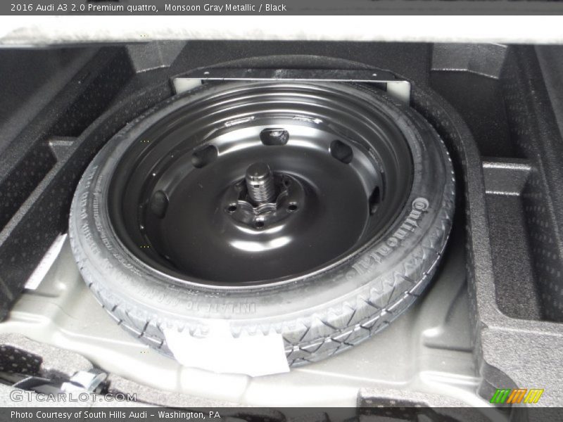 Monsoon Gray Metallic / Black 2016 Audi A3 2.0 Premium quattro