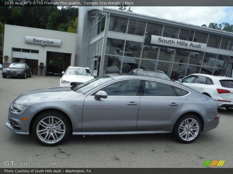 Tornado Grey Metallic / Black 2016 Audi A7 3.0 TFSI Premium Plus quattro