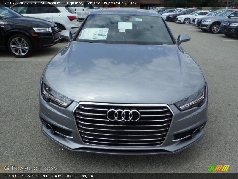 Tornado Grey Metallic / Black 2016 Audi A7 3.0 TFSI Premium Plus quattro