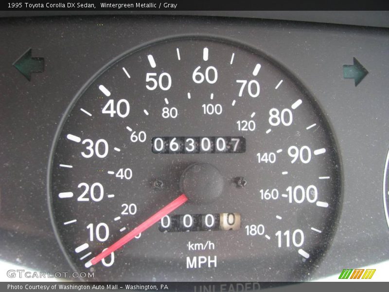 Wintergreen Metallic / Gray 1995 Toyota Corolla DX Sedan