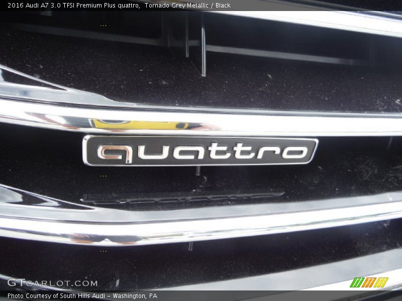 Tornado Grey Metallic / Black 2016 Audi A7 3.0 TFSI Premium Plus quattro