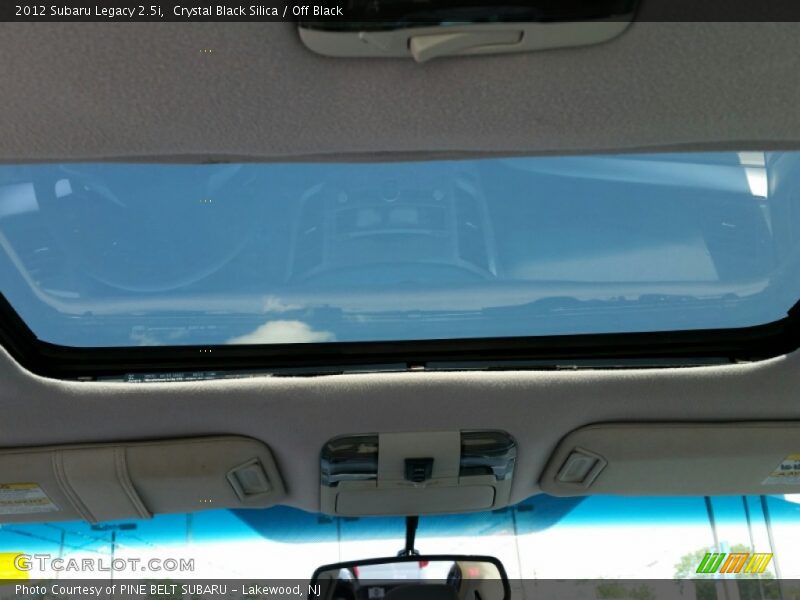 Crystal Black Silica / Off Black 2012 Subaru Legacy 2.5i