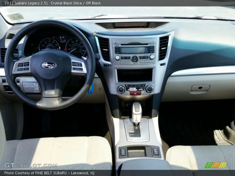 Crystal Black Silica / Off Black 2012 Subaru Legacy 2.5i