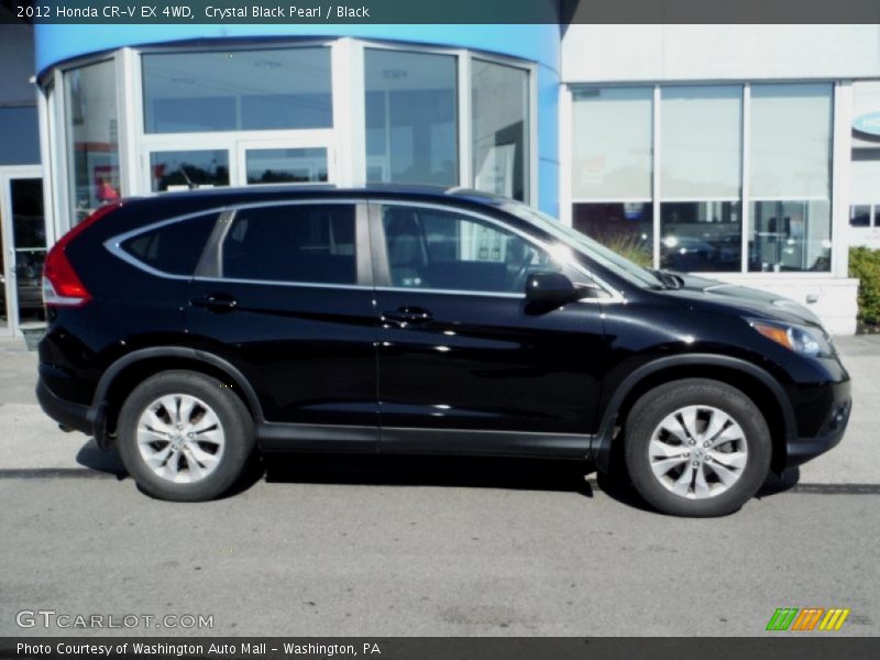 Crystal Black Pearl / Black 2012 Honda CR-V EX 4WD