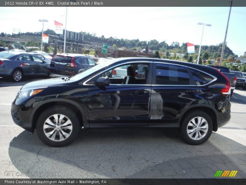 Crystal Black Pearl / Black 2012 Honda CR-V EX 4WD