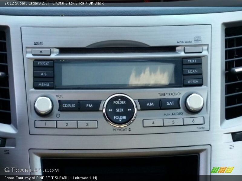 Crystal Black Silica / Off Black 2012 Subaru Legacy 2.5i