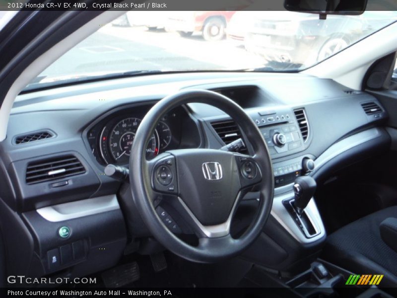 Crystal Black Pearl / Black 2012 Honda CR-V EX 4WD
